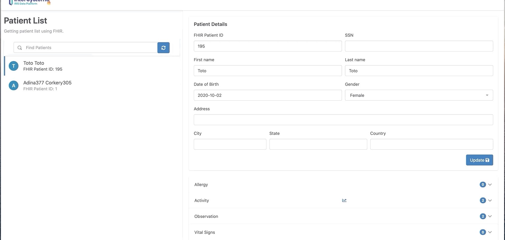 graphiques de portail